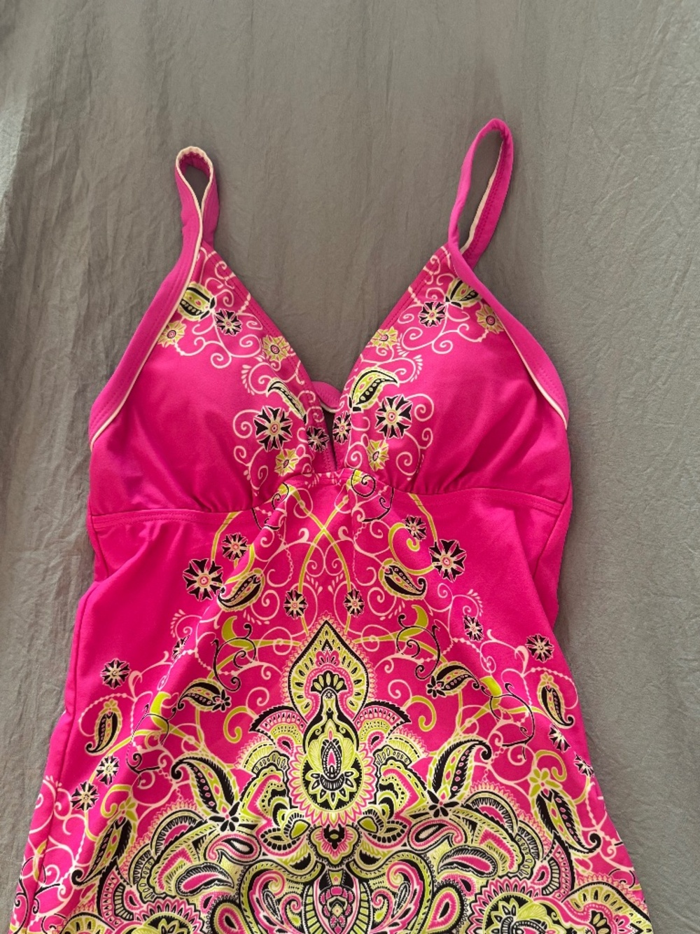 Athleta tankini top pink sz M